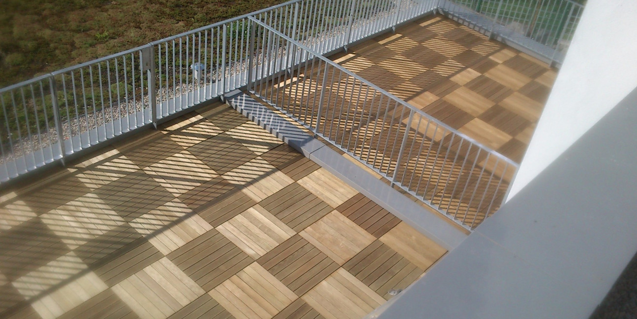 Caillebotis + végétalisation